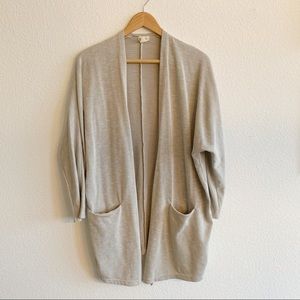 Donni Grey Open Front Cardigan Sweater One Size